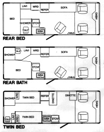 Floor Plans for the 23 footer