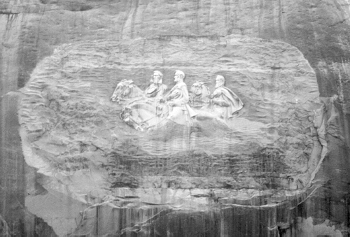 Confederate Memorial Carving on the side of Stone Mountain